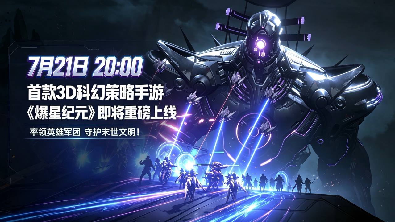 爆星纪元|3D科幻策略手游降临,率领英雄军团开启反击! 爆星纪元|3D科幻策略手游降临,率领英雄军团开启反击!