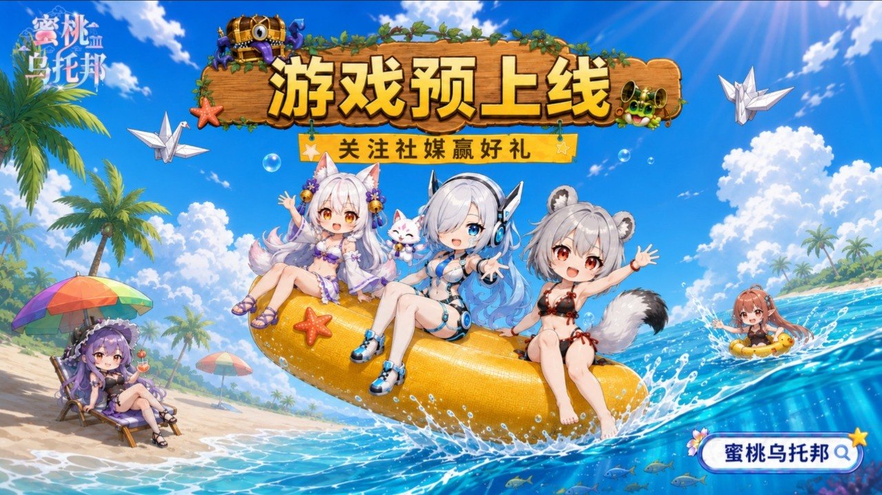 🍑 蜜桃乌托邦｜预上线关注活动开启！