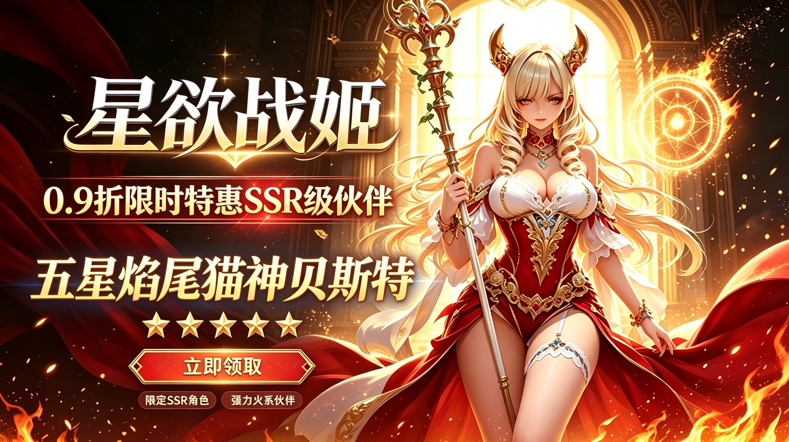 星欲战姬｜0.9折限时冰点特惠，黑皮辣妹猫神大人来袭！