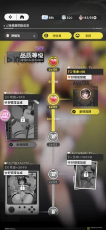 好感等级咨询