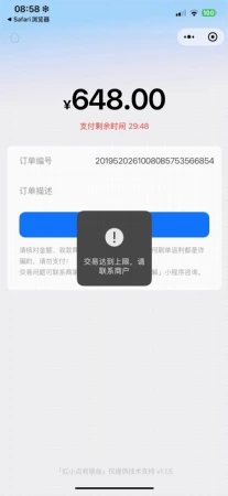 充值上限