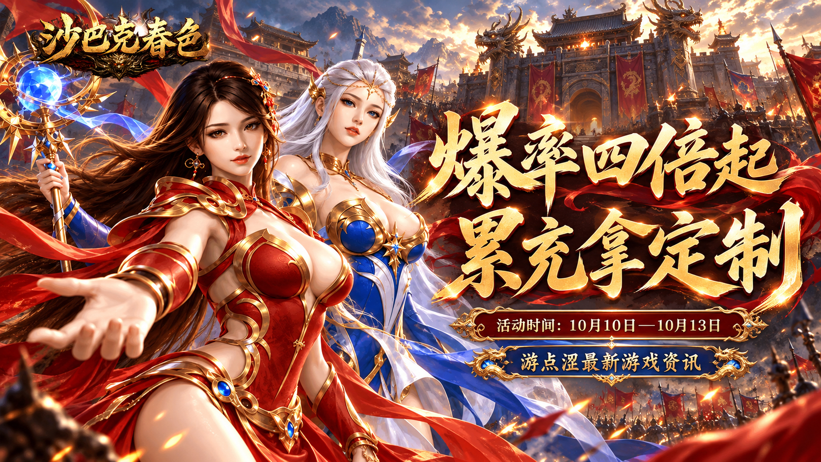沙巴克春色｜爆率四倍起，累充拿定制！