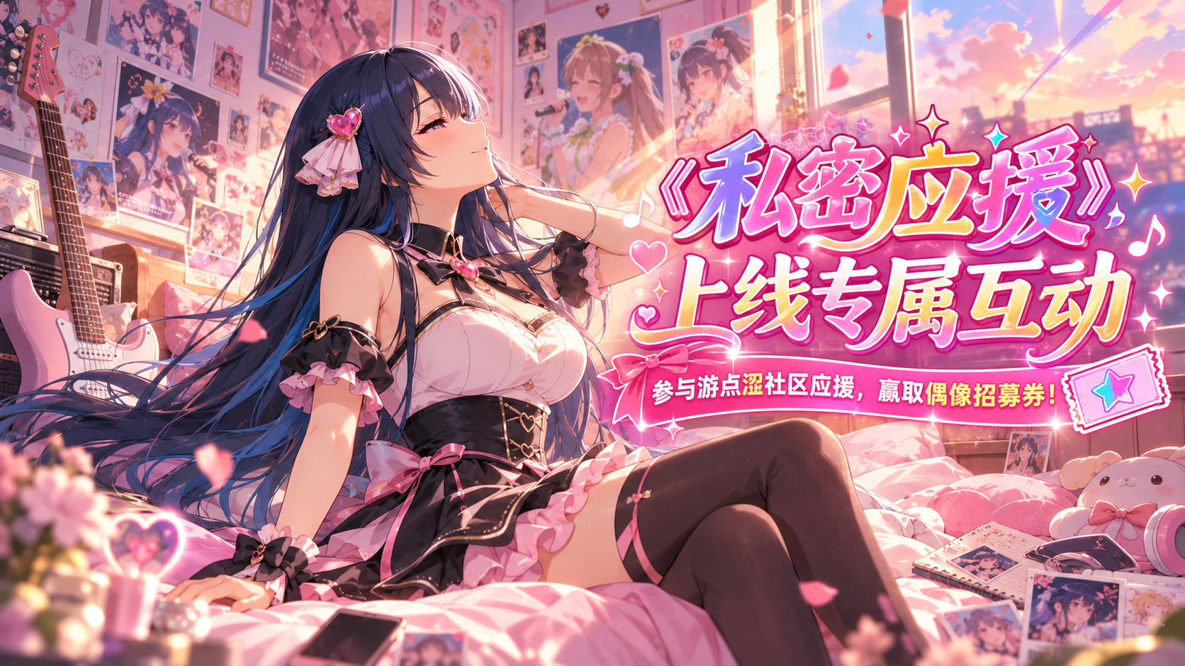 🥳 私密应援｜Pick美少女偶像，赢取高阶招募券！